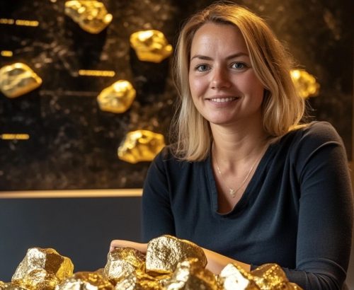 Vrouw met persoonlijk goud